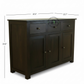 Classic Dark Wood Sideboard with 3 Drawers & 3 Door Storage
