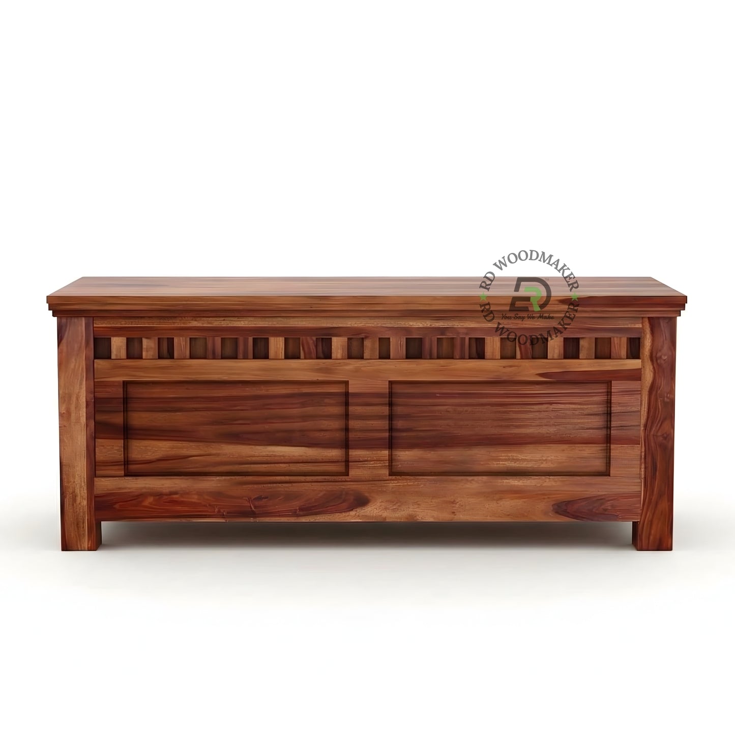 MINIMALIST SOLID WOOD STORAGE BENCH TRUNK