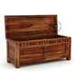 MINIMALIST SOLID WOOD STORAGE BENCH TRUNK