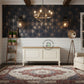 DUAL TONE CLASSIC STORAGE TRUNK WITH WOODEN TOP AND CURVED LEGS