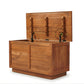 MINIMALIST PANEL DESIGN SOLID WOOD STORAGE TRUNK WITH CLEAN LINES