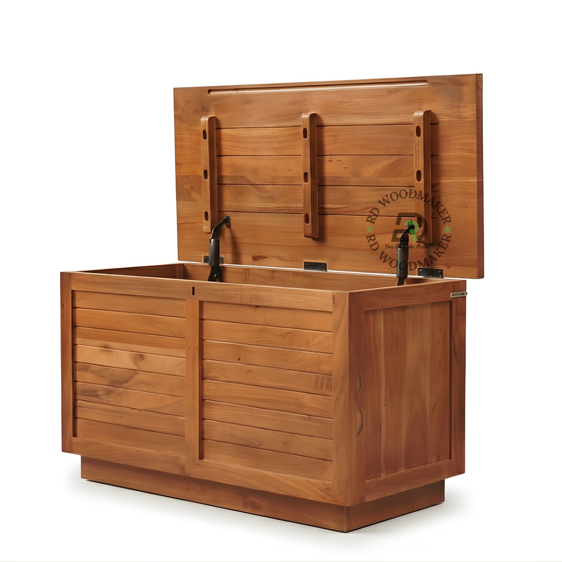 MINIMALIST PANEL DESIGN SOLID WOOD STORAGE TRUNK WITH CLEAN LINES