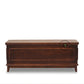 CLASSIC PANELLED SOLID WOOD STORAGE TRUNK WITH ELEGANT BASE DESIGN