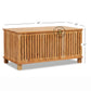 VENTILATED SLATTED SOLID WOOD STORAGE TRUNK WITH MODERN DESIGN
