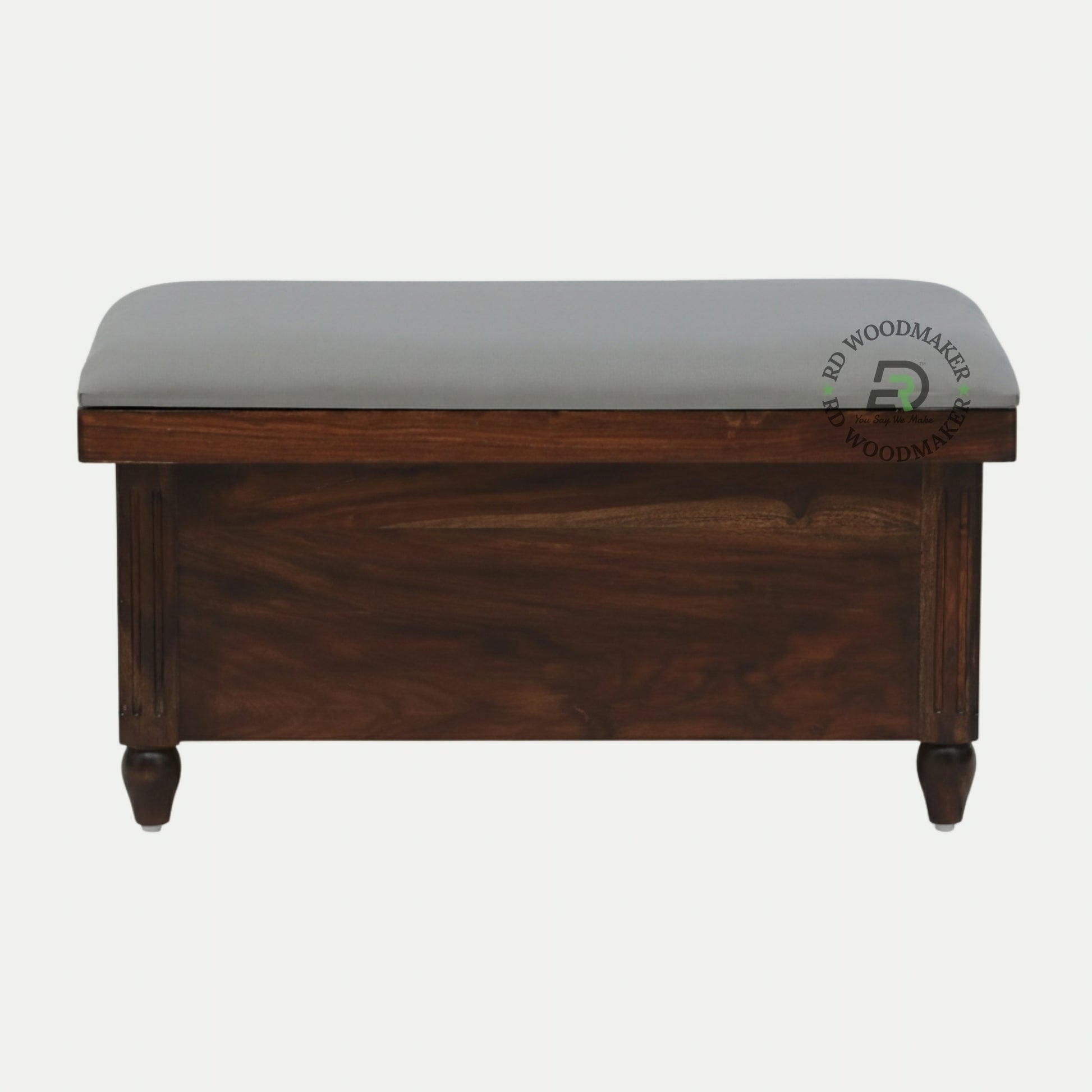 MINIMAL UPHOLSTERED WOODEN STORAGE BENCH TRUNK