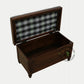 MINIMAL UPHOLSTERED WOODEN STORAGE BENCH TRUNK