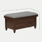 MINIMAL UPHOLSTERED WOODEN STORAGE BENCH TRUNK