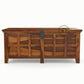CLASSIC LARGE WOODEN STORAGE TRUNK WITH LOCKING SYSTEM
