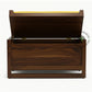 UPHOLSTERED TOP WOODEN STORAGE BENCH TRUNK
