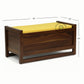 UPHOLSTERED TOP WOODEN STORAGE BENCH TRUNK
