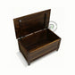 CLASSIC SOLID WOOD STORAGE TRUNK WITH TURNED LEGS