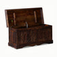 HANDCARVED JALI DESIGN WOODEN STORAGE TRUNK
