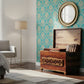 MODERN MINIMALIST SHEESHAM WOOD STORAGE TRUNK WITH CARVED PANEL