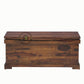 SIMPLE SOLID WOOD STORAGE TRUNK WITH NATURAL GRAIN FINISH