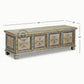 VINTAGE HAND-PAINTED FLORAL WOODEN TRUNK