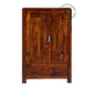 SOLID WOOD 2-DOOR ACCENT CABINET WITH BOTTOM DRAWER