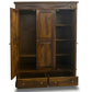 TRADITIONAL SOLID WOOD 3-DOOR WARDROBE WITH 2 DRAWERS