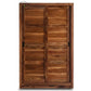 MODERN HORIZONTAL SLATTED SOLID WOOD 2-DOOR WARDROBE