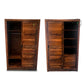 MODERN HORIZONTAL SLATTED SOLID WOOD 2-DOOR WARDROBE