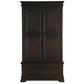CLASSIC DARK ESPRESSO 2-DOOR WARDROBE WITH 2 DRAWERS