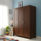 MODERN SOLID WOOD 3-DOOR WARDROBE