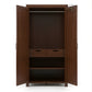 CLASSIC TALL SOLID WOOD 2-DOOR WARDROBE