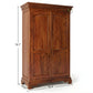 TRADITIONAL ARCHED PANEL SOLID WOOD 2-DOOR WARDROBE
