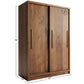 MODERN SLIDING DOOR SOLID WOOD WARDROBE