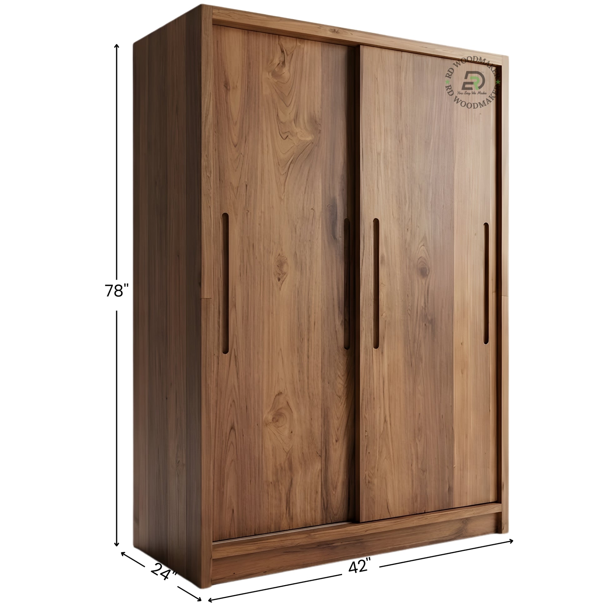 MODERN SLIDING DOOR SOLID WOOD WARDROBE