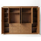 EXPANSIVE 6-DOOR SOLID WOOD WARDROBE SYSTEM WITH 6 DRAWERS