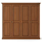 LARGE 4-DOOR SOLID WOOD WARDROBE