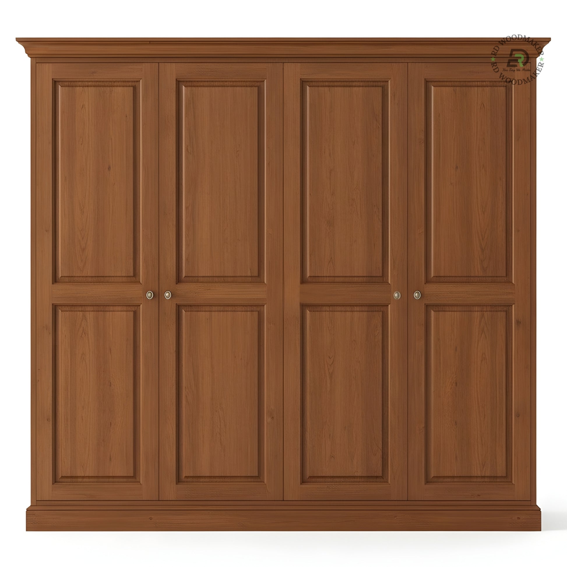 LARGE 4-DOOR SOLID WOOD WARDROBE