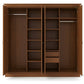 LARGE 4-DOOR SOLID WOOD WARDROBE