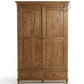 TRADITIONAL 3-DOOR SOLID WOOD WARDROBE WITH DRAWERS