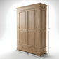 TRADITIONAL 3-DOOR SOLID WOOD WARDROBE WITH DRAWERS