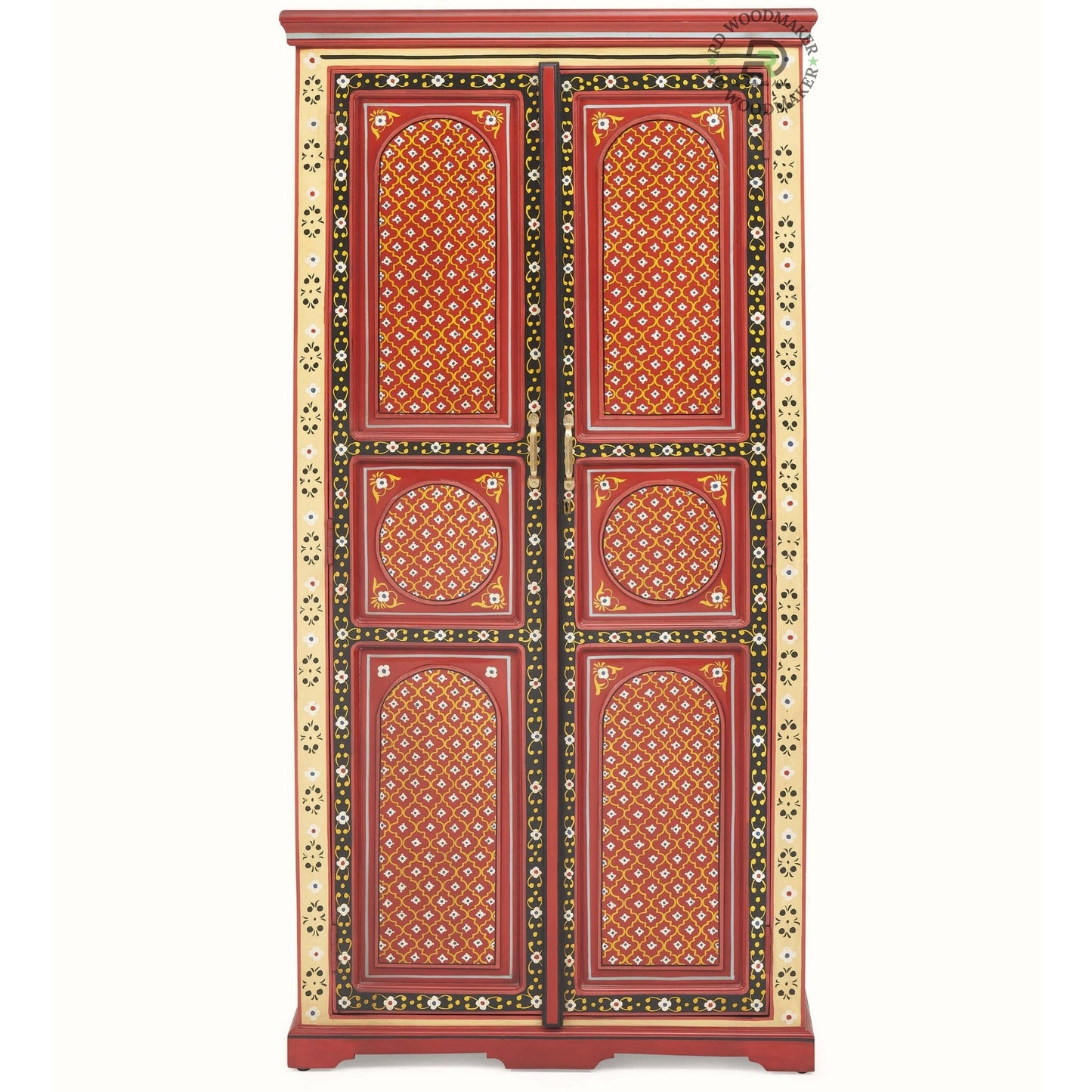 TRADITIONAL HAND-PAINTED 2-DOOR WARDROBE