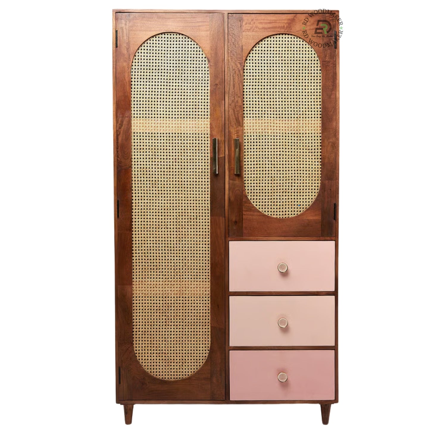 CLASSIC LARGE 4-DOOR SOLID WOOD WARDROBE