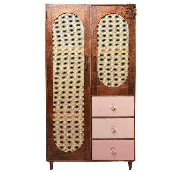 CLASSIC LARGE 4-DOOR SOLID WOOD WARDROBE