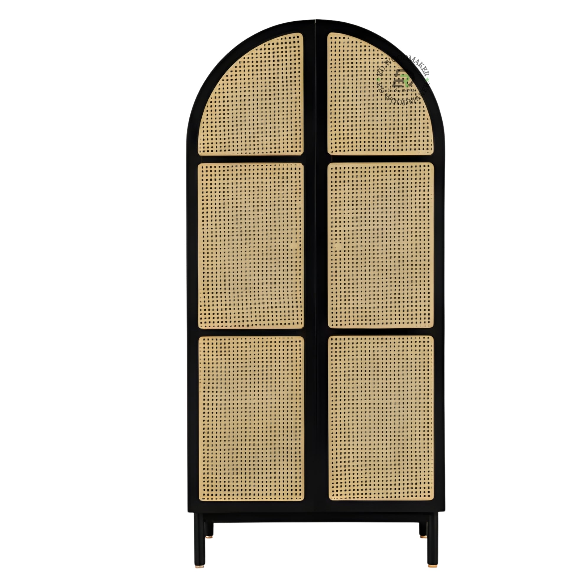 TRADITIONAL 2-DOOR SOLID WOOD WARDROBE WITH 2 DRAWERS