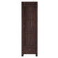 TALL SLIM 1-DOOR SOLID WOOD WARDROBE WITH DRAWER