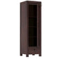 TALL SLIM 1-DOOR SOLID WOOD WARDROBE WITH DRAWER