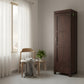 TALL SLIM 1-DOOR SOLID WOOD WARDROBE WITH DRAWER