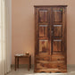 LARGE TRADITIONAL 4-DOOR SOLID WOOD WARDROBE WITH 2 DRAWERS