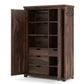 PREMIUM SOLID SHEESHAM WOOD 2-DOOR WARDROBE 