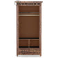 TRADITIONAL SOLID WOOD 2-DOOR ARMOIRE WITH 2 DRAWERS